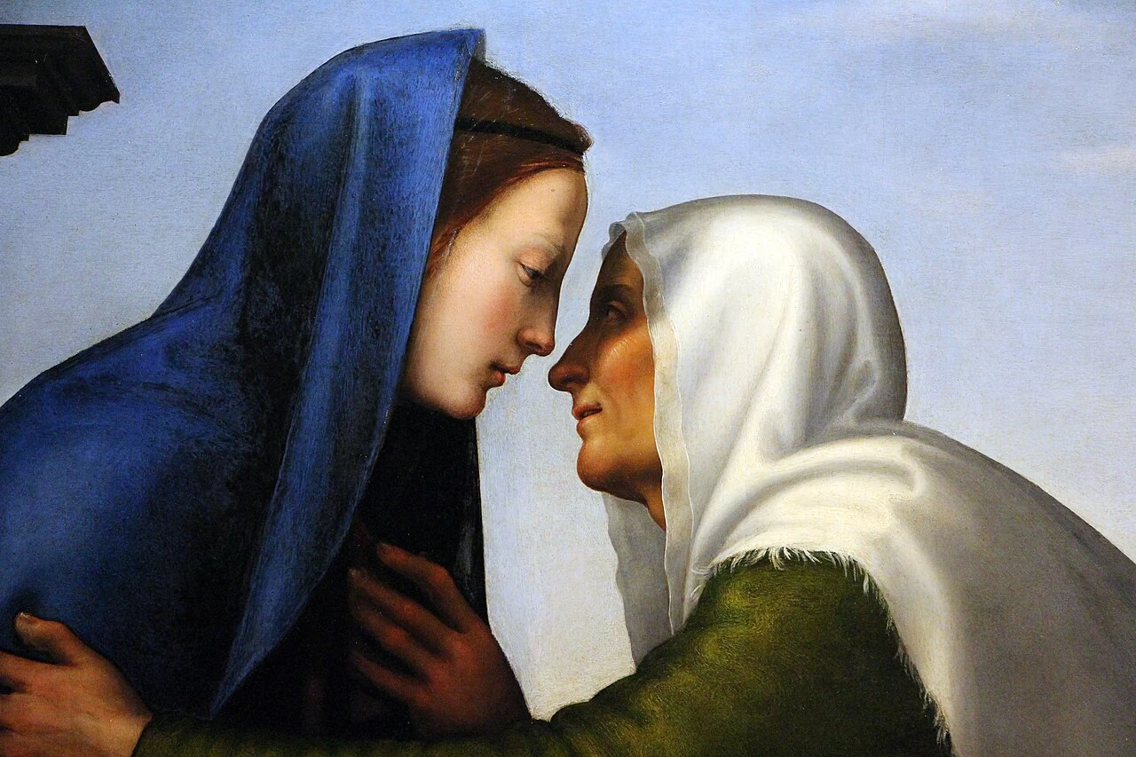 Visitazione - Galleria degli Uffizi, Firenze, dettaglio